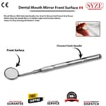 Dental Mouth Mirror Front Surface No 4