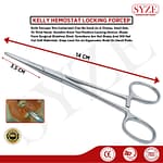 Straight Spencer Well forceps, self locking, Fishing, Craft, Surgical, clamp Hemostatic Forceps 14cm