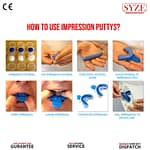 Dental Impression Putty Blue 25G / White 25G Seal pot