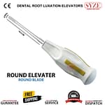Luxating Root Elevators 5mm Non Cut Round Blade Yellow