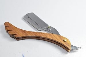 Duck Shape Wood Handle Cut Clip Razor