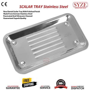 Scalar Tray - Stainless Steel - Inner Depth - 1.5CM Inner Length - 20CM Inner Width - 10.5CM