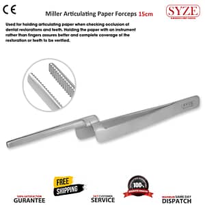 Miller Articulating Paper Forceps Straight 15cm
