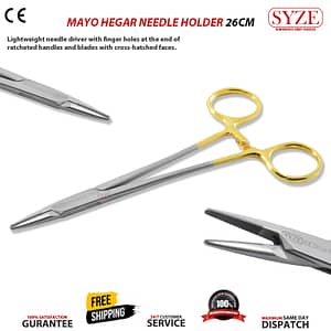 Mayo Hegar Needle Holder TC 26cm