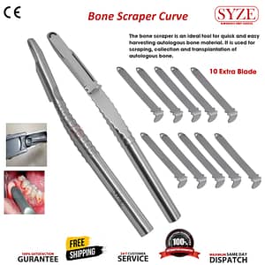 Bone Scrapers Curve + 10 Extra Blade