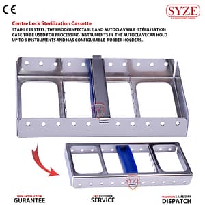 5 Pieces Centerlock Sterilization Cassette