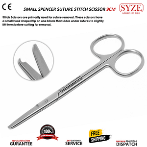 Small Spencer Suture Stitch Scissors 9cm