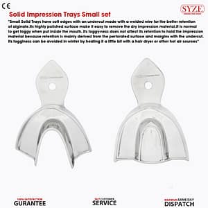 Solid Impression Trays Small Set Upper / Lower