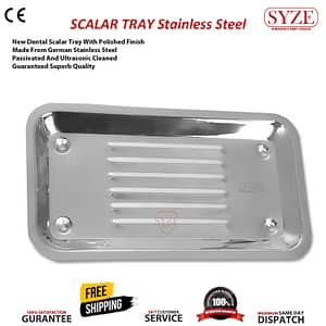 Scalar Tray - Stainless Steel - Inner Depth - 1.5CM Inner Length - 20CM Inner Width - 10.5CM