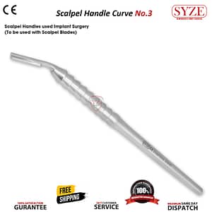 Scalpel Handle 3no Curved
