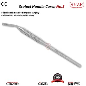 Scalpel Handle 3no Curved