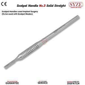Scalpel Handle 3no STR Flat Handle