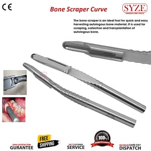 Bone Scrapers Curve + 10 Extra Blade