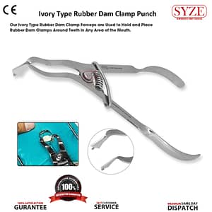 Ivory Rubber Dam Clamp Forceps