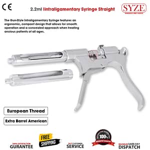 Gun style Intraligamentary Syringe 2.2ml Straight