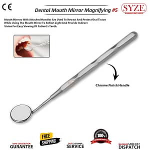 Dental Mouth Mirror Magnifying No 5