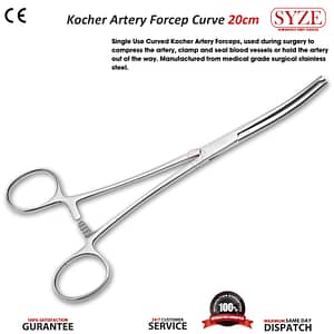 Kocher Artery Forcep Curved 8"