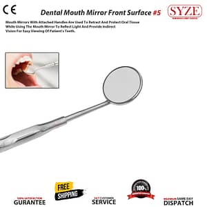 Dental Mouth Mirror Front Surface No 5