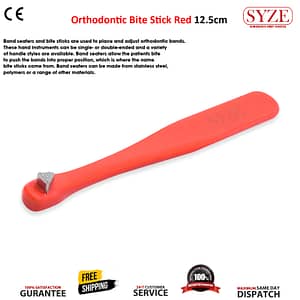 Orthodontic Bite Stick Red 12.5cm