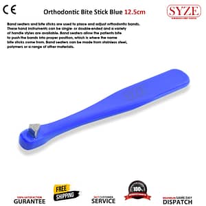 Orthodontic Bite Stick blue 12.5cm