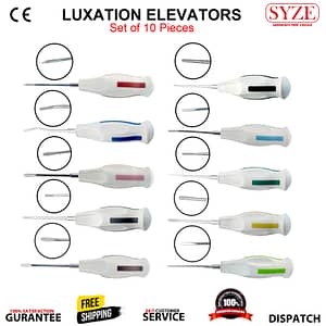 Luxation Root Elevator 10Pcs Set Mold Handle