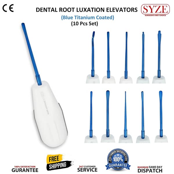 Root Elevator Plastic Handle With Blue Coated Tips