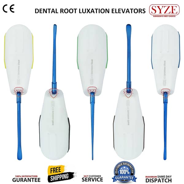 Root Elevator Plastic Handle With Blue Coated Tips